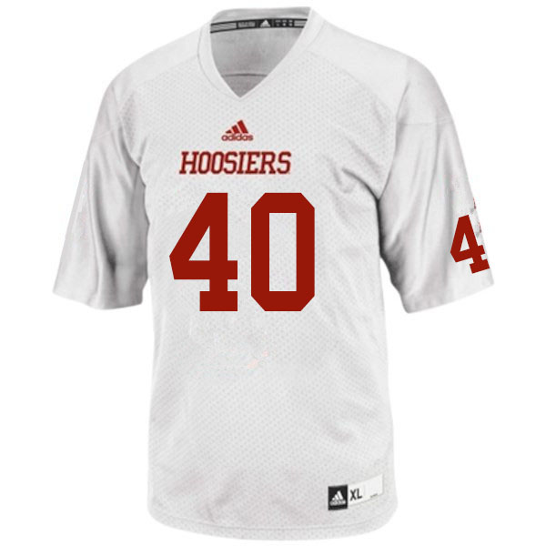 Men #40 Cameron Williams Indiana Hoosiers College Football Jerseys Sale-White